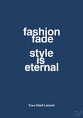 plakat: fashion fade style is eternal - lapis blue-Mode-A1two3