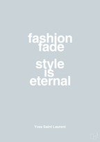 plakat: fashion fade style is eternal - light drizzle-Mode-A1two3