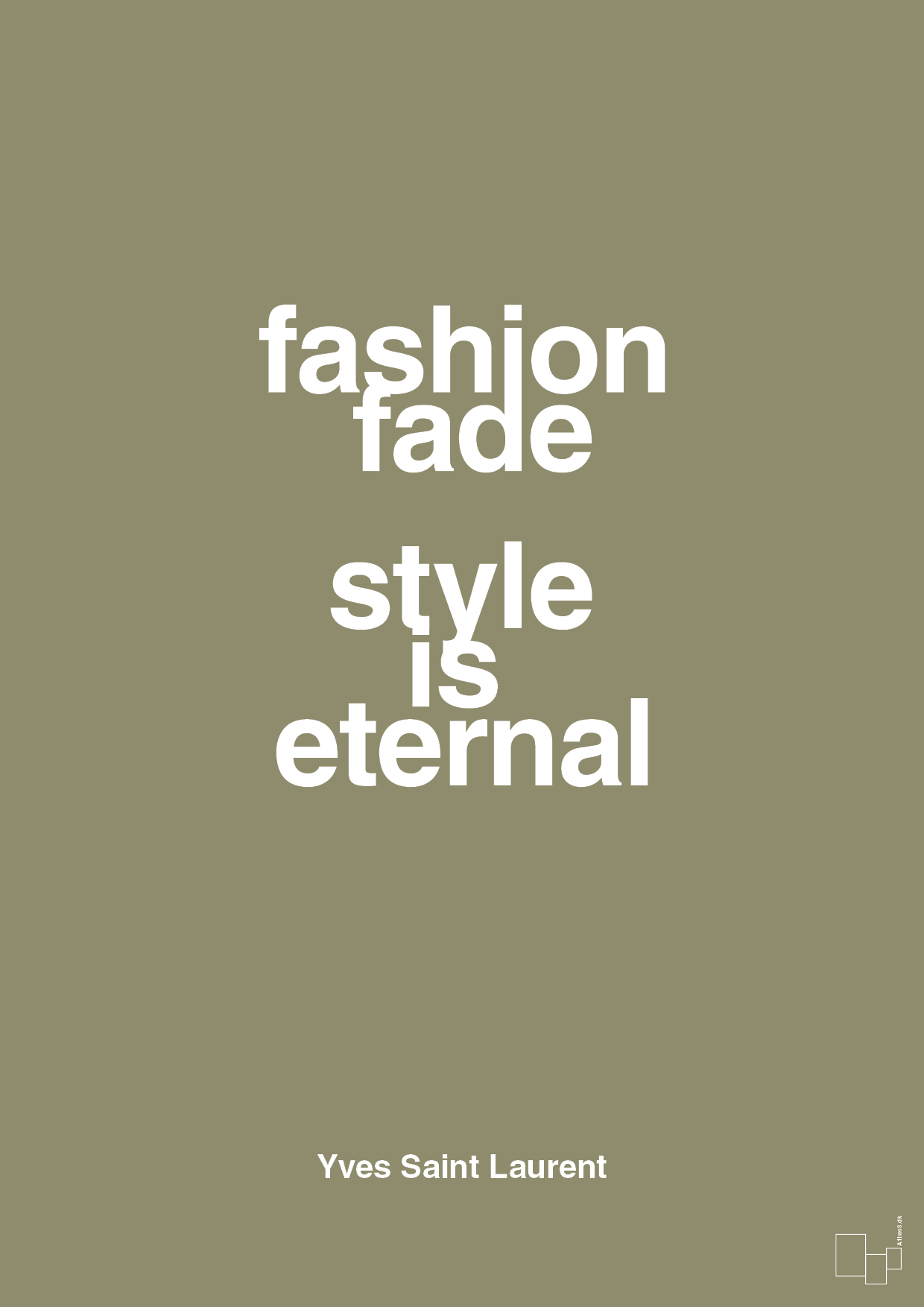 plakat: fashion fade style is eternal - misty forrest-Mode-A1two3
