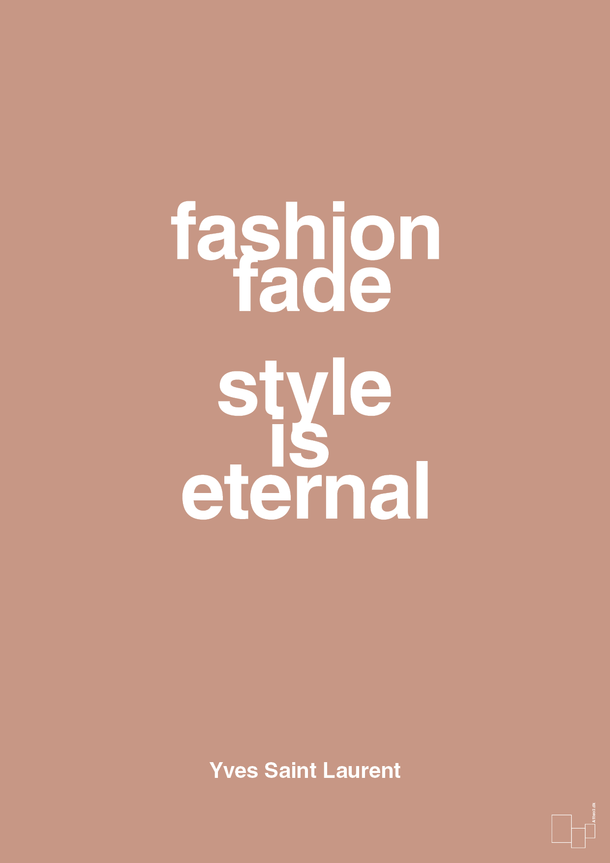 plakat: fashion fade style is eternal - powder-Mode-A1two3