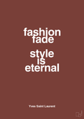 plakat: fashion fade style is eternal - red pepper-Mode-A1two3