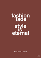 plakat: fashion fade style is eternal - red pepper-Mode-A1two3