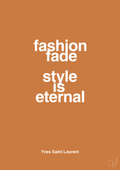 plakat: fashion fade style is eternal - rumba orange-Mode-A1two3