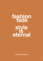 plakat: fashion fade style is eternal - rumba orange-Mode-A1two3