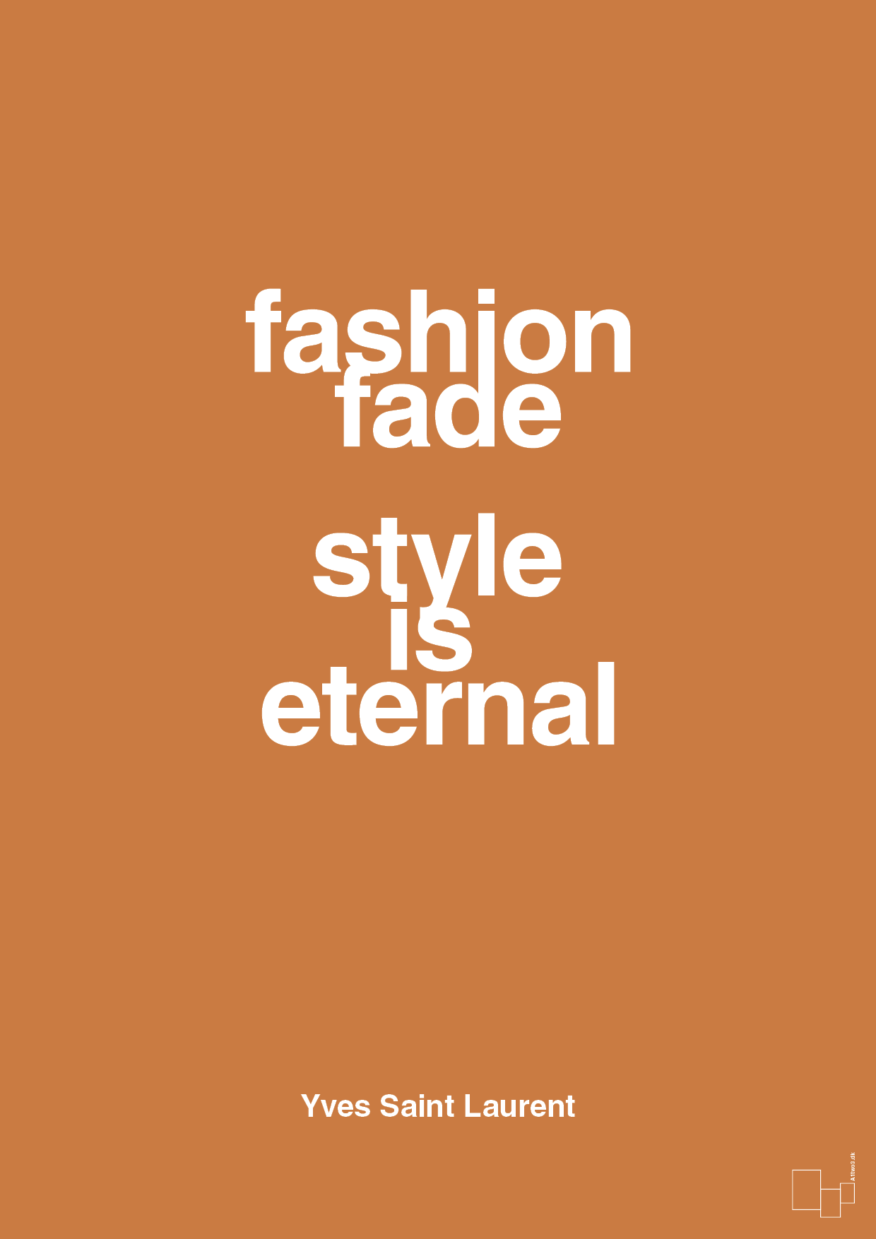 plakat: fashion fade style is eternal - rumba orange-Mode-A1two3
