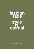 plakat: fashion fade style is eternal - secret meadow-Mode-A1two3