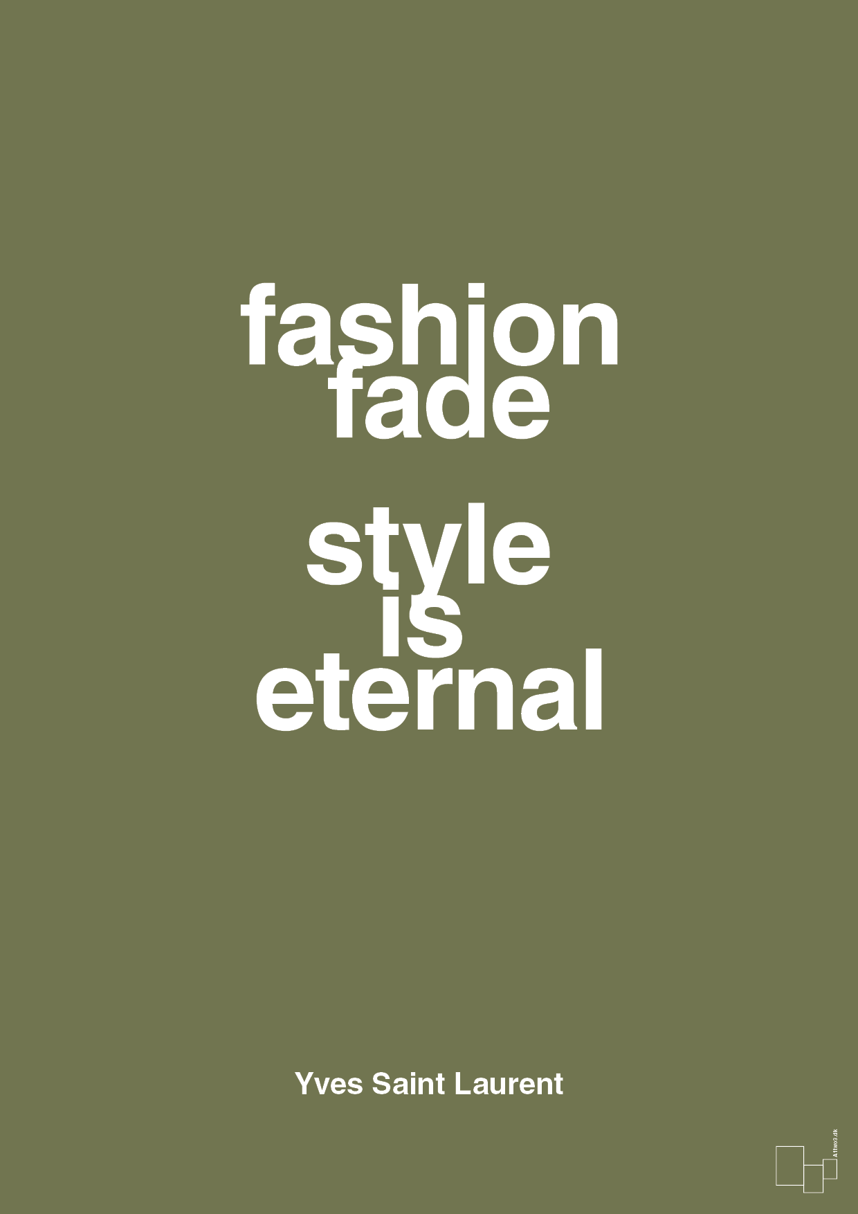 plakat: fashion fade style is eternal - secret meadow-Mode-A1two3