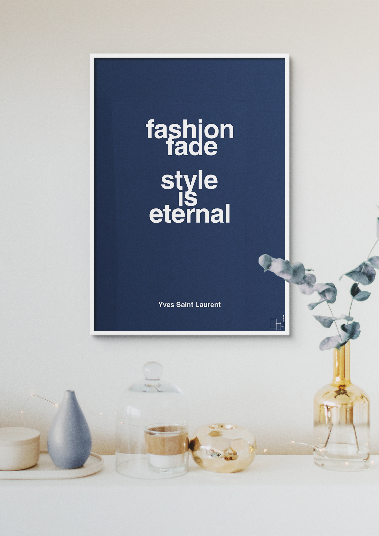 plakat: fashion fade style is eternal - graphic charcoal-Mode-A1two3