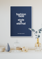 plakat: fashion fade style is eternal - lapis blue-Mode-A1two3