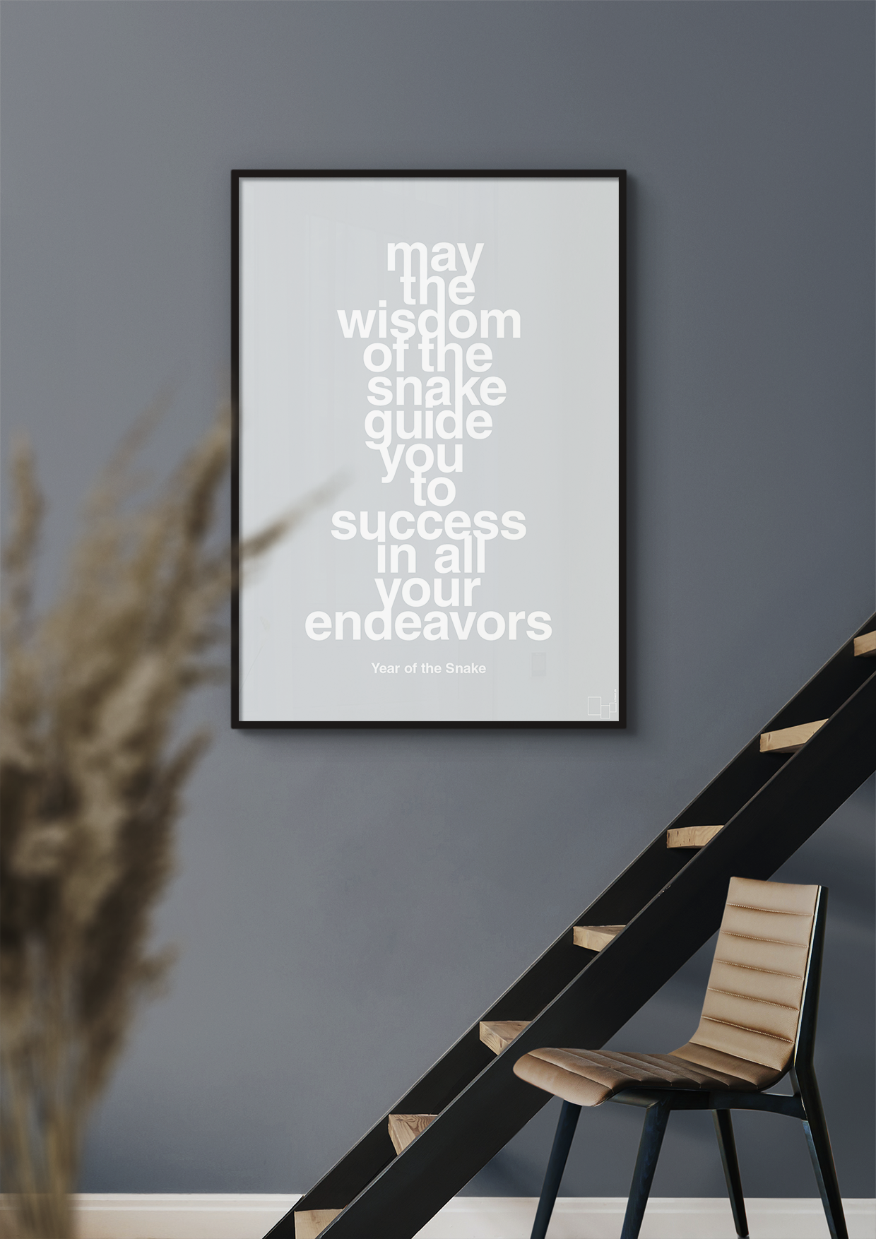 plakat: may the wisdom of the snake guide you to success in all your endeavors - jade-Kina-A1two3