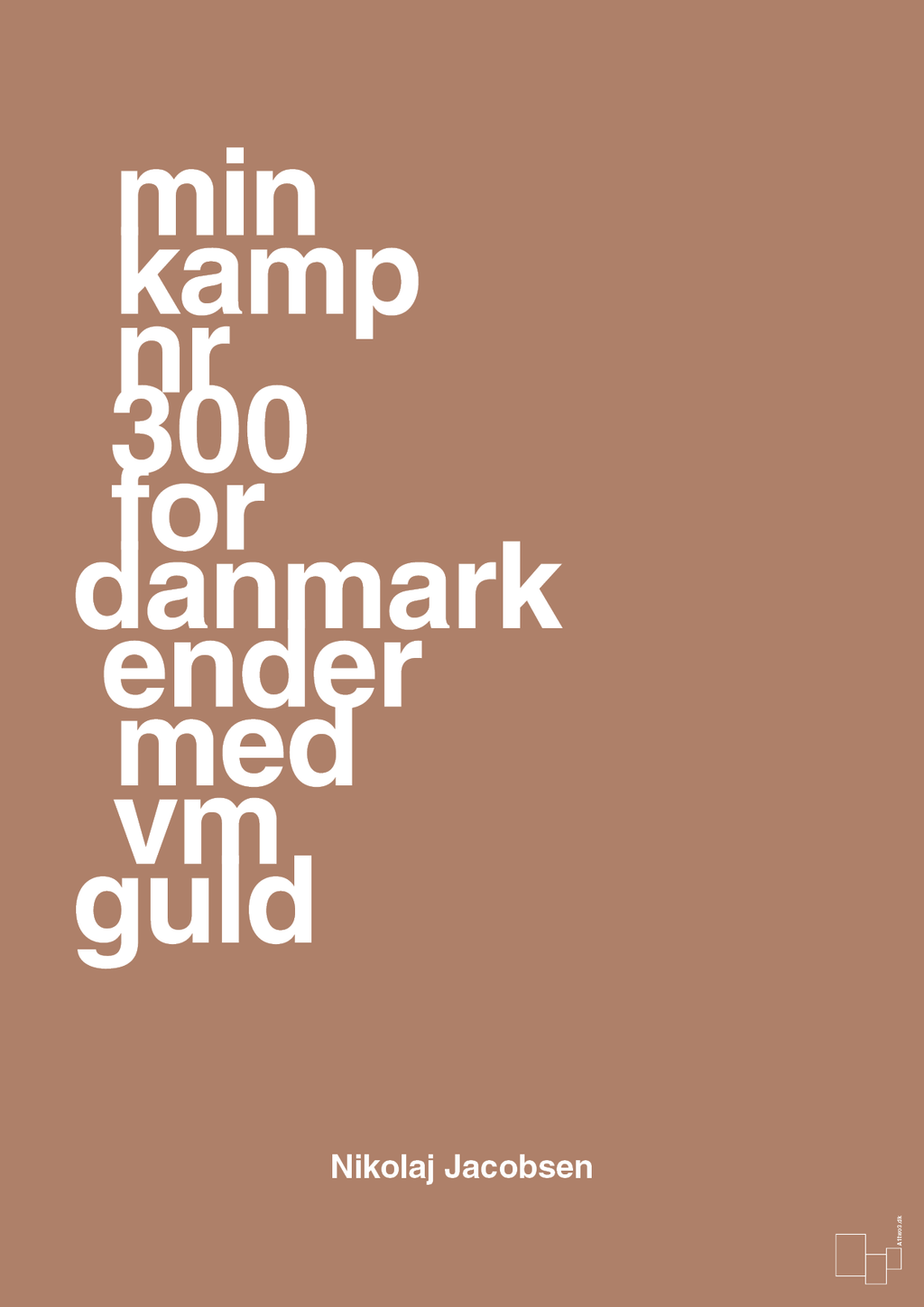 plakat: min kamp nr 300 for danmark ender med vm guld - cider spice-Håndbold-A1two3