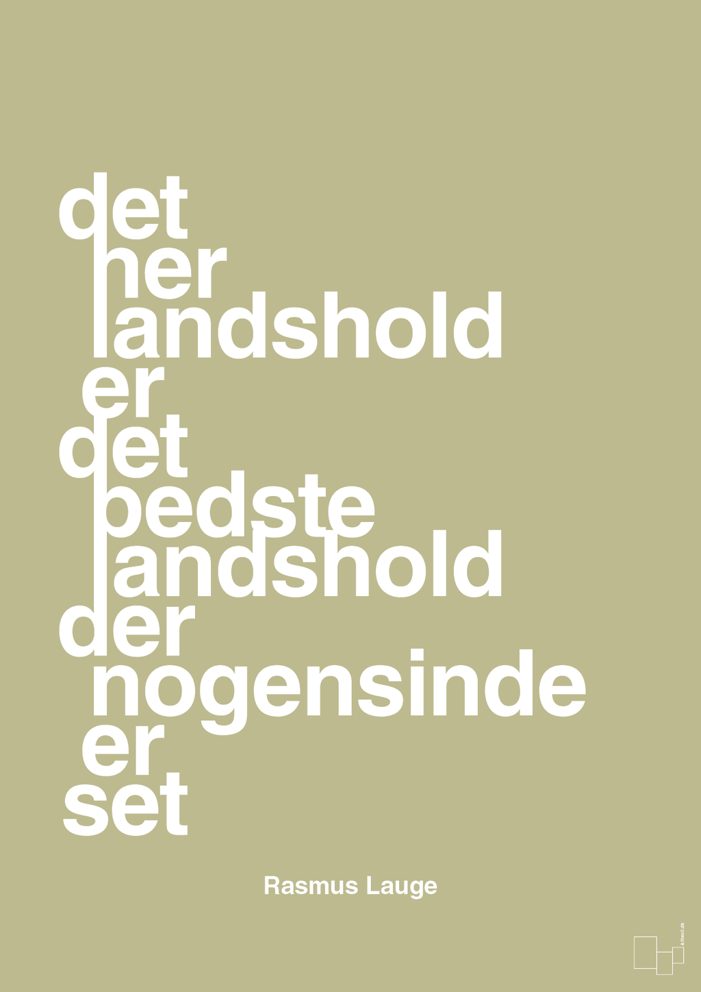 plakat: det her landshold er det bedste landshold der nogensinde er set - back to nature-Håndbold-A1two3