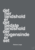 plakat: det her landshold er det bedste landshold der nogensinde er set - graphic charcoal-Håndbold-A1two3