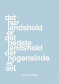 plakat: det her landshold er det bedste landshold der nogensinde er set - heavenly blue-Håndbold-A1two3