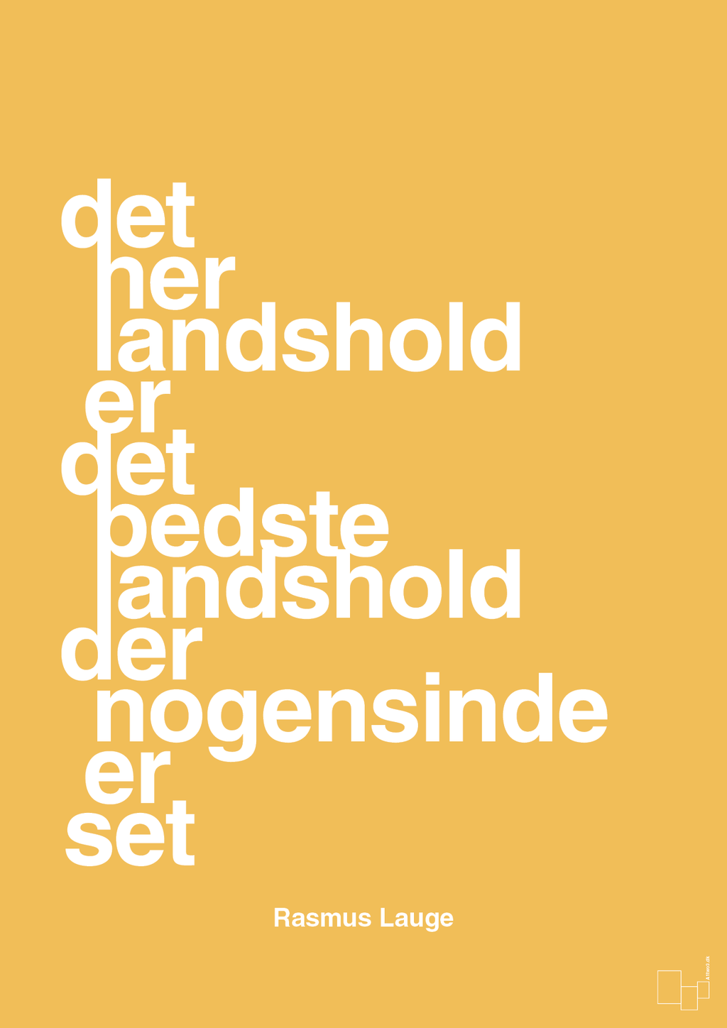 plakat: det her landshold er det bedste landshold der nogensinde er set - honeycomb-Håndbold-A1two3