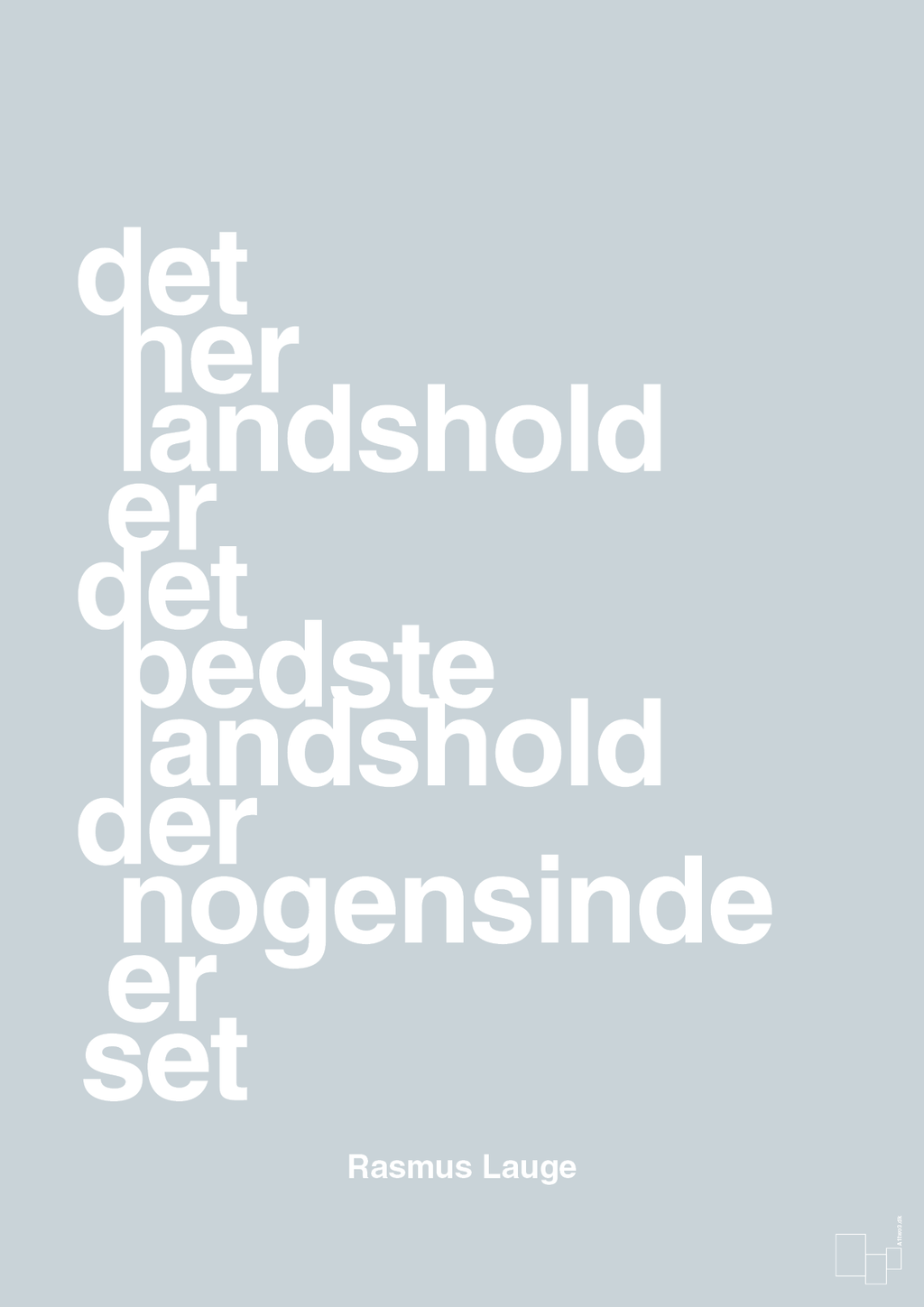 plakat: det her landshold er det bedste landshold der nogensinde er set - light drizzle-Håndbold-A1two3