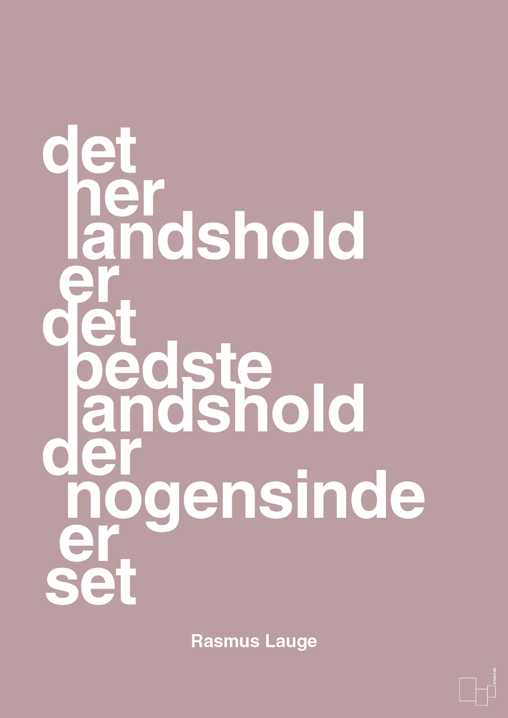 plakat: det her landshold er det bedste landshold der nogensinde er set - light rose-Håndbold-A1two3