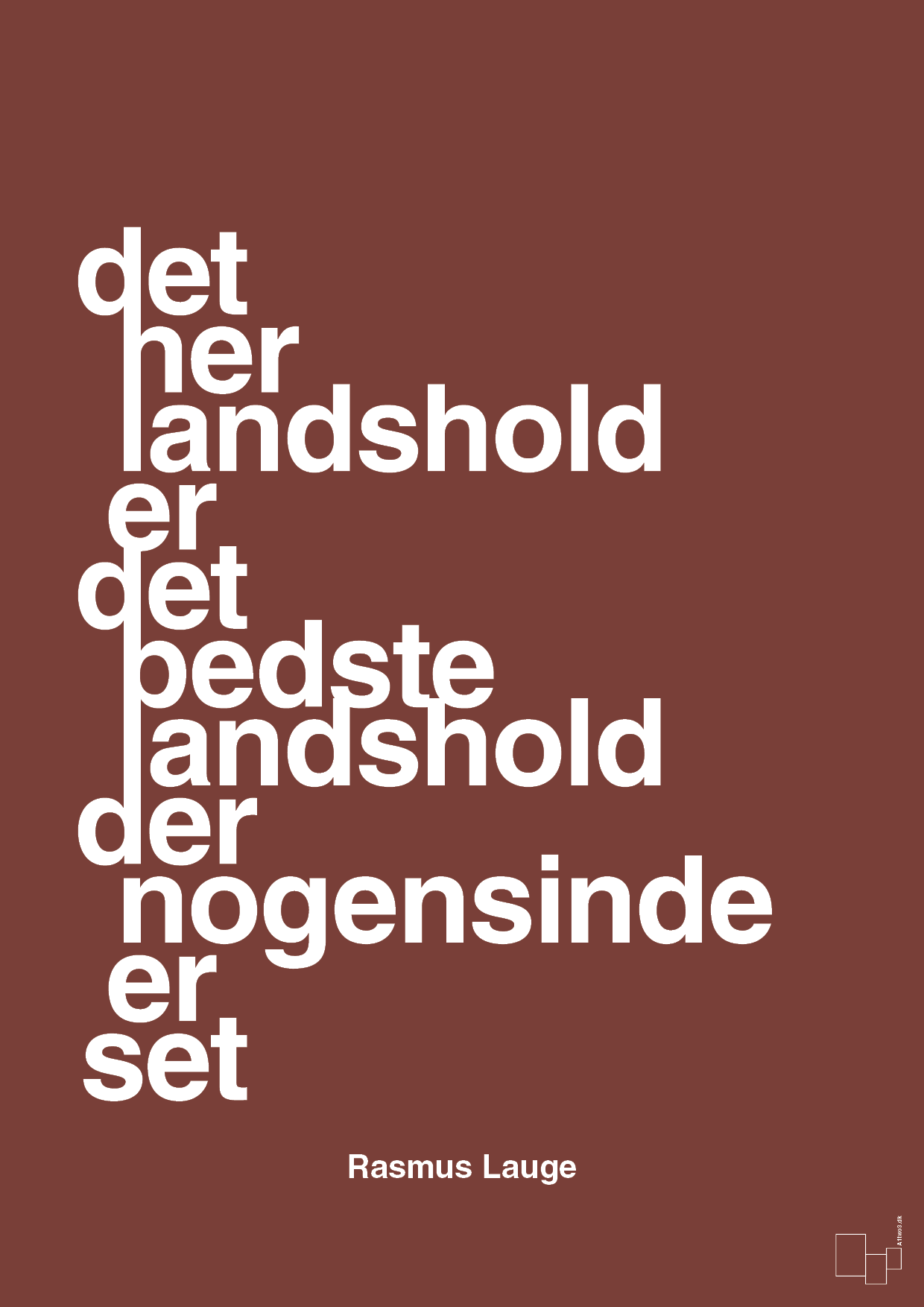 plakat: det her landshold er det bedste landshold der nogensinde er set - red pepper-Håndbold-A1two3