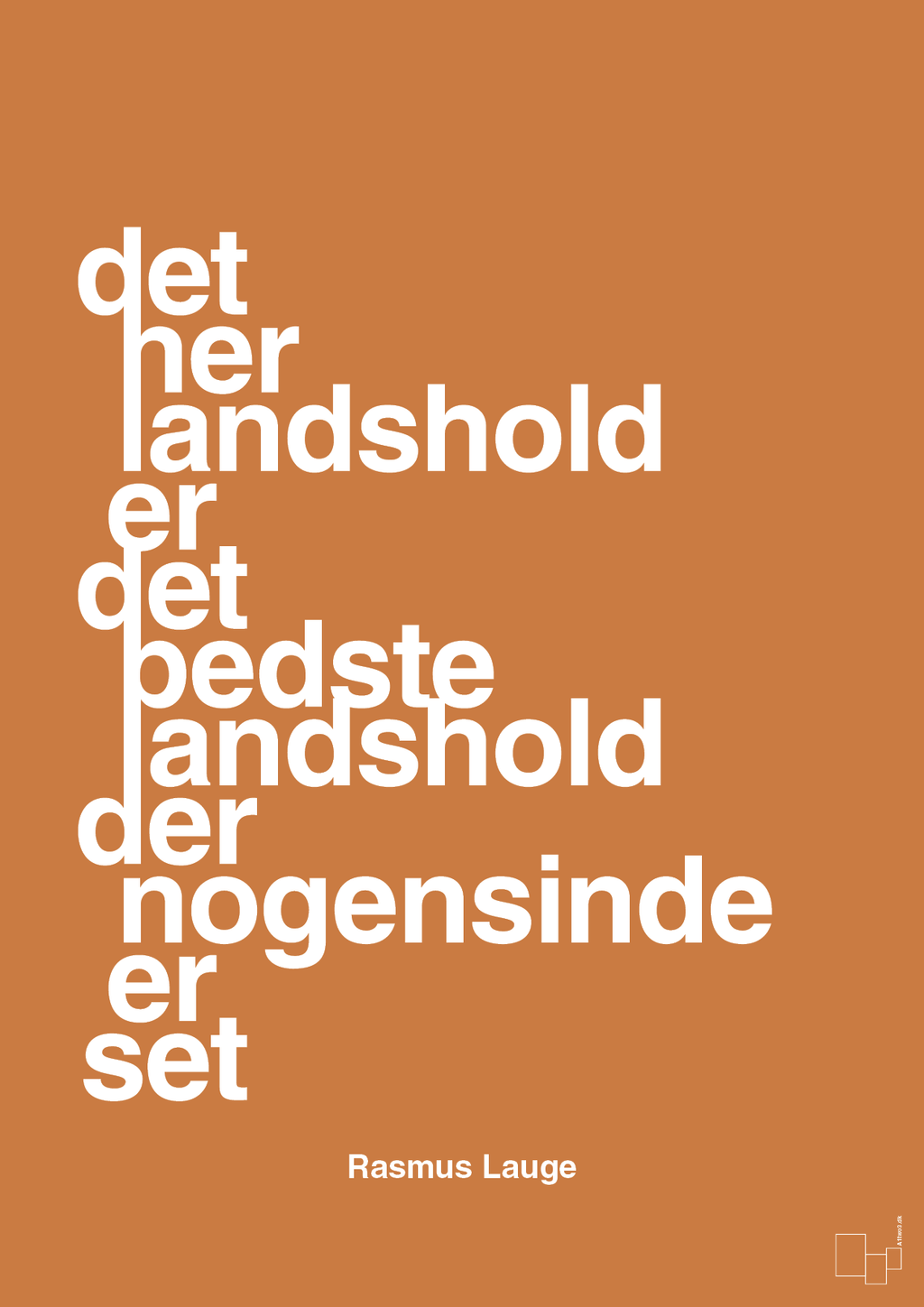 plakat: det her landshold er det bedste landshold der nogensinde er set - rumba orange-Håndbold-A1two3