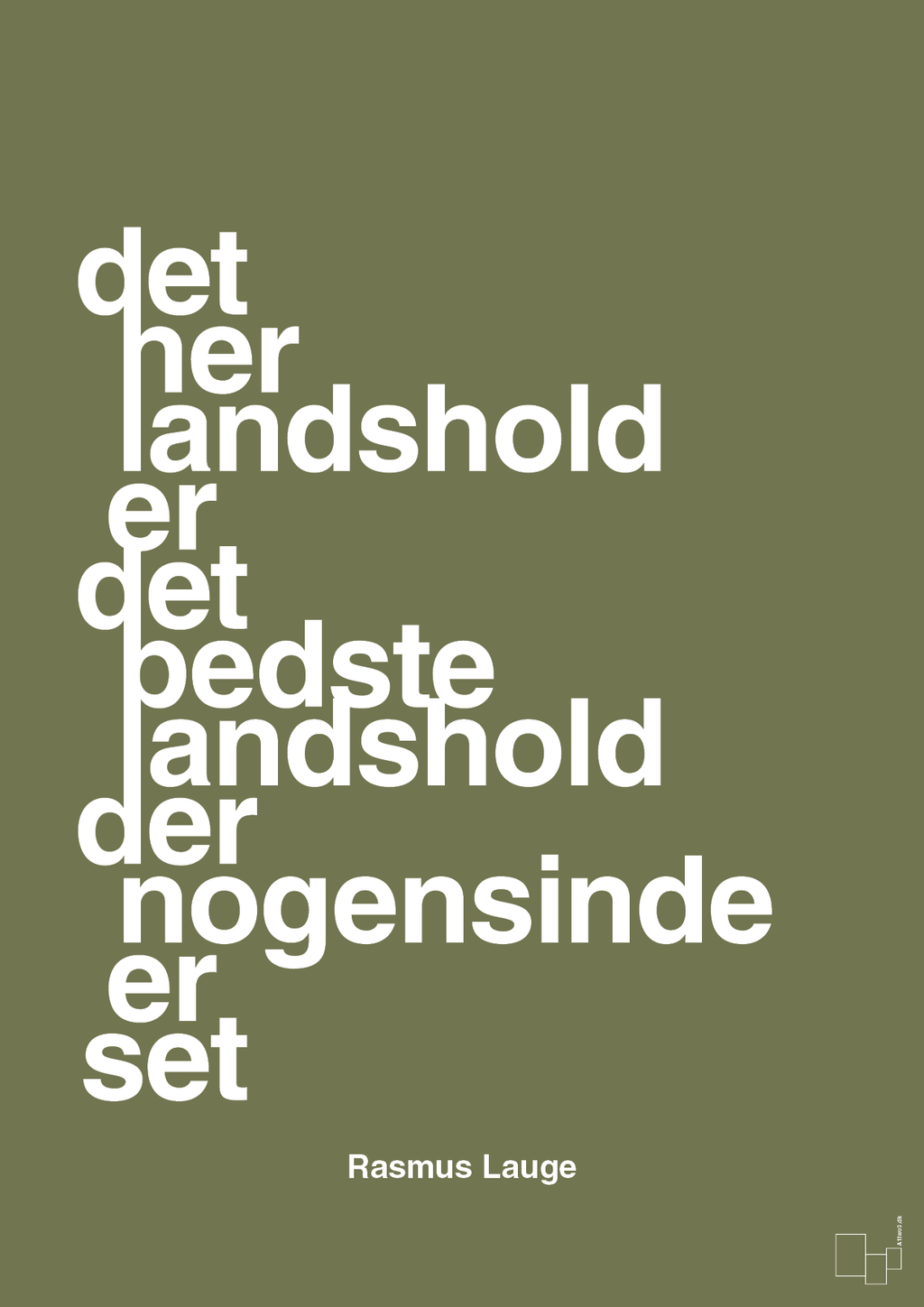 plakat: det her landshold er det bedste landshold der nogensinde er set - secret meadow-Håndbold-A1two3