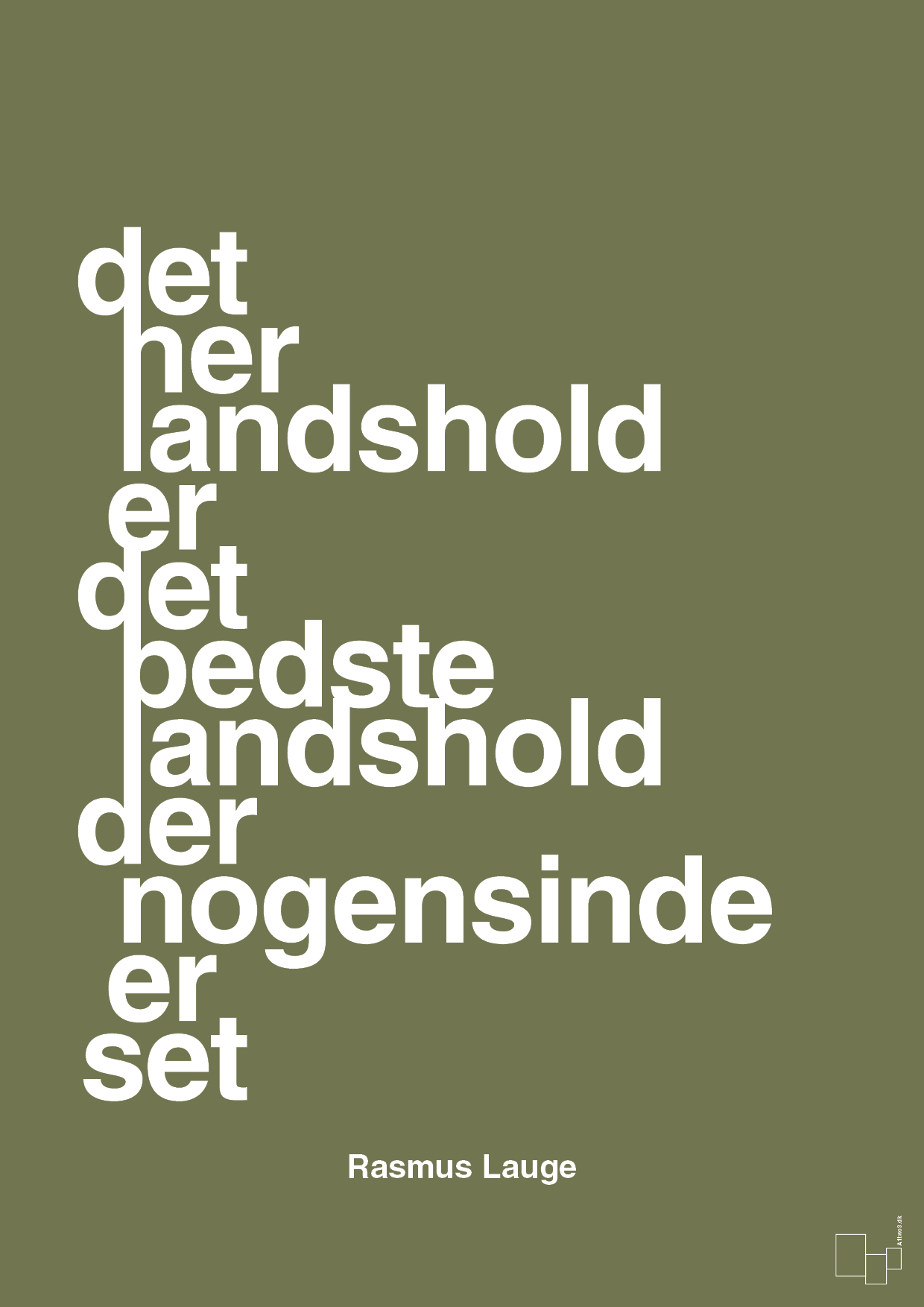 plakat: det her landshold er det bedste landshold der nogensinde er set - secret meadow-Håndbold-A1two3