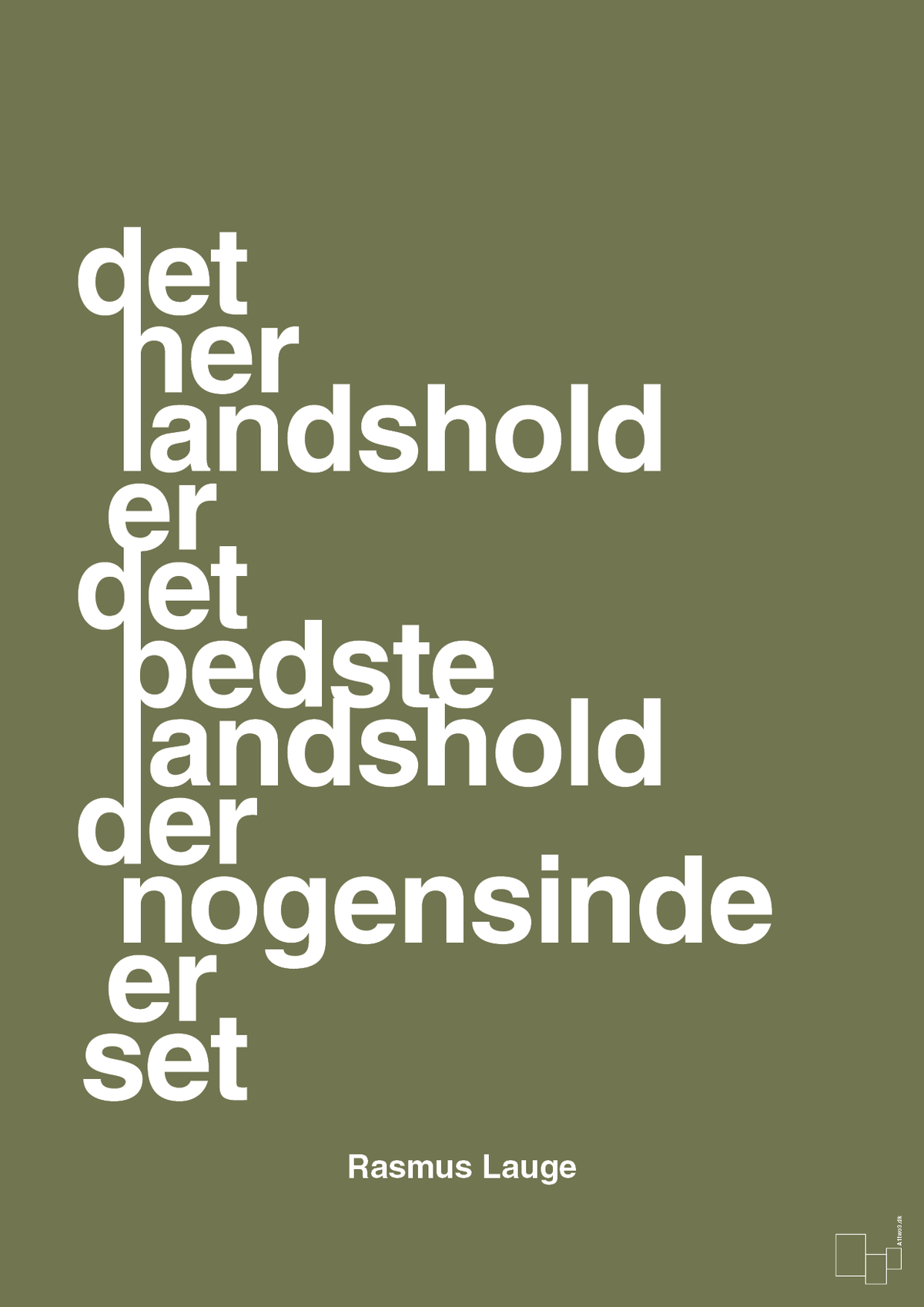 plakat: det her landshold er det bedste landshold der nogensinde er set - secret meadow-Håndbold-A1two3