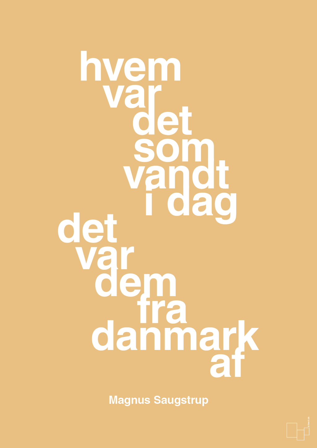 plakat: hvem var det som vandt i dag det var dem fra danmark af - charismatic-Håndbold-A1two3