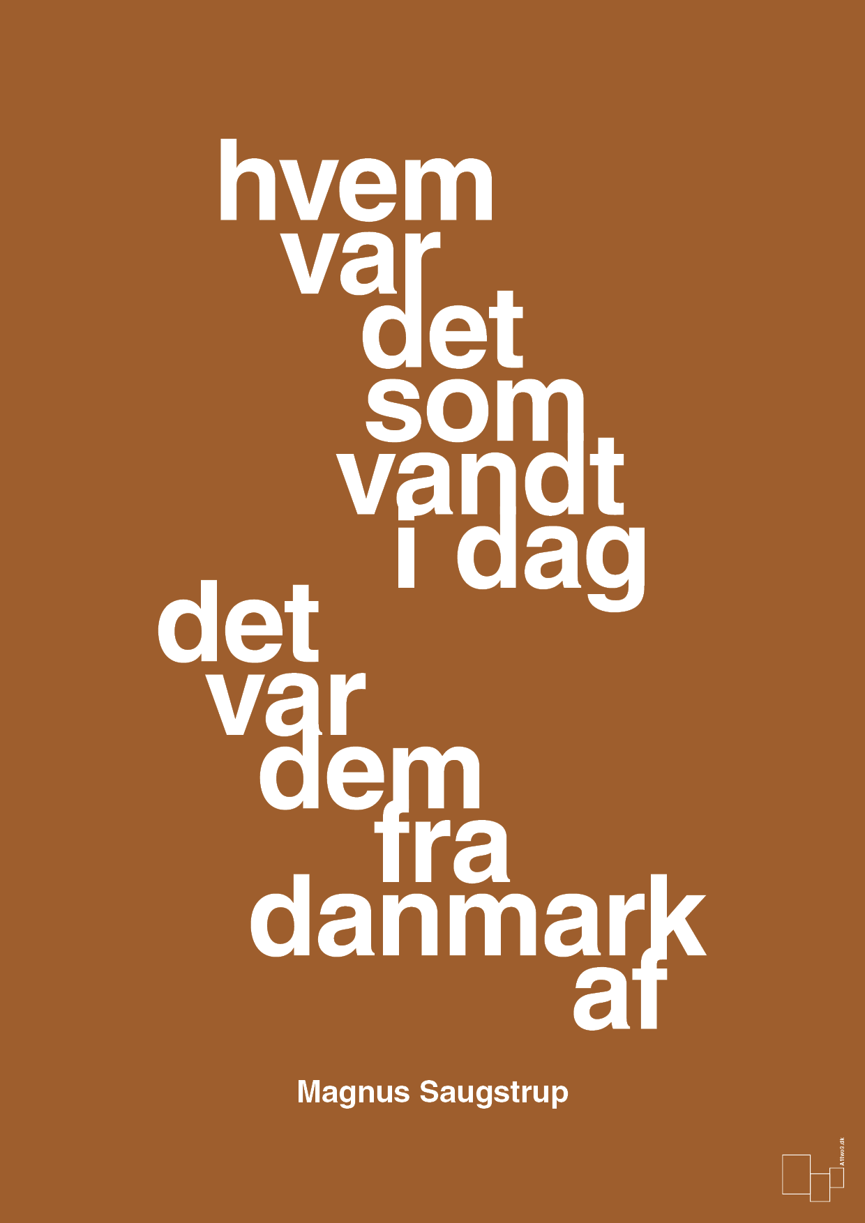 plakat: hvem var det som vandt i dag det var dem fra danmark af - cognac-Håndbold-A1two3
