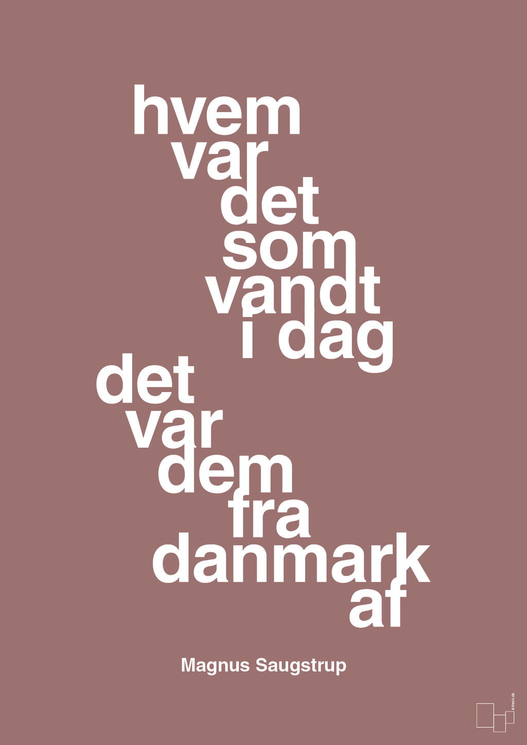 plakat: hvem var det som vandt i dag det var dem fra danmark af - plum-Håndbold-A1two3