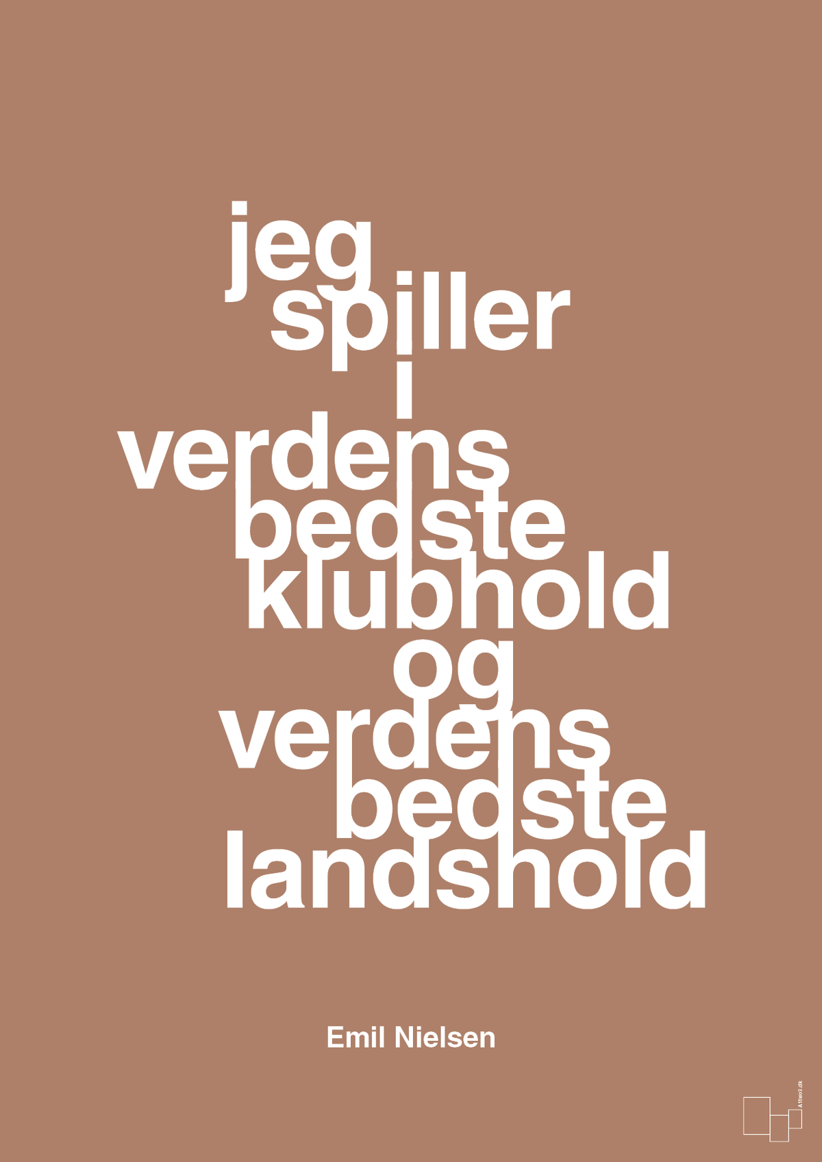 plakat: jeg spiller i verdens bedste klubhold og verdens bedste landshold - cider spice-Håndbold-A1two3