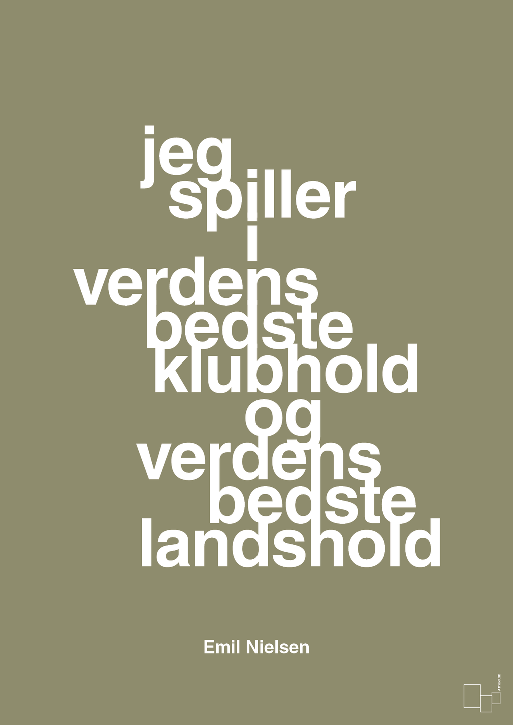 plakat: jeg spiller i verdens bedste klubhold og verdens bedste landshold - misty forrest-Håndbold-A1two3