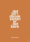 plakat: det bli'r dansk sådan er det bare - rumba orange-Musiker-A1two3