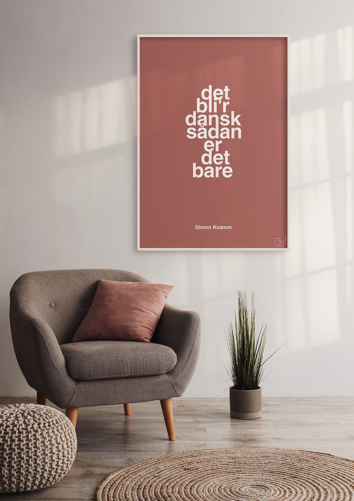 plakat: det bli'r dansk sådan er det bare - painters white-Musiker-A1two3