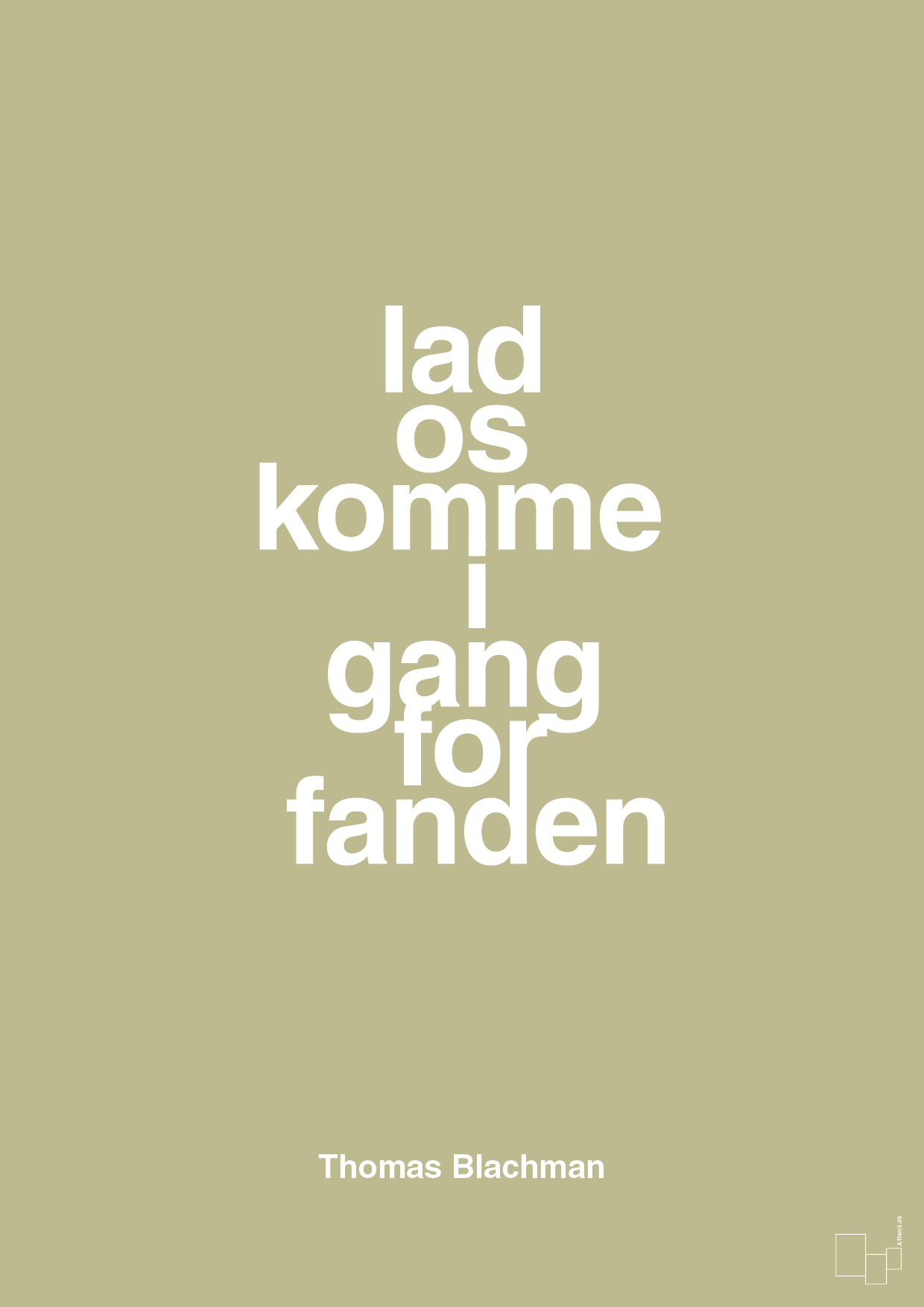 plakat: lad os komme i gang for fanden - back to nature-Musiker-A1two3