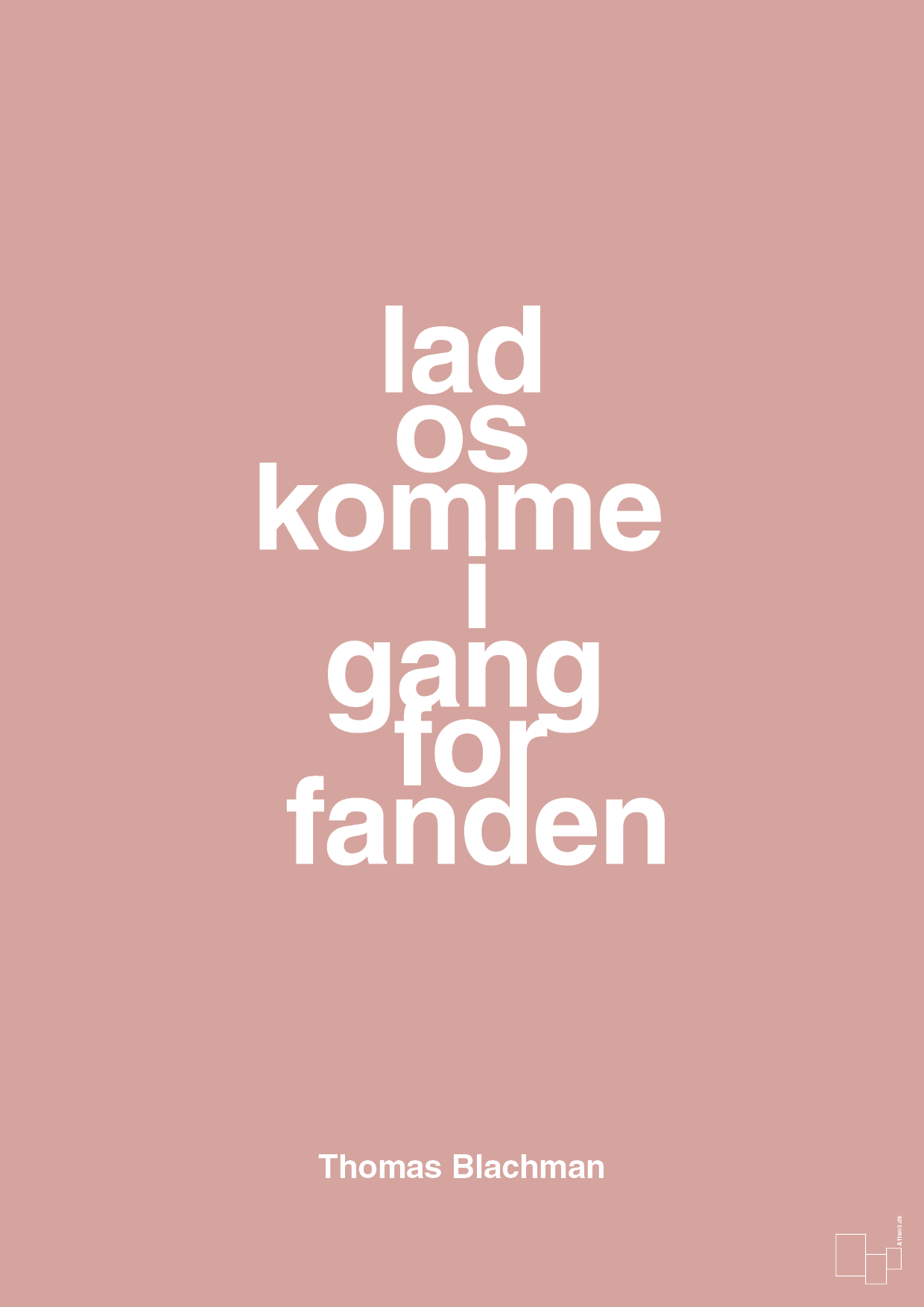 plakat: lad os komme i gang for fanden - bubble shell-Musiker-A1two3