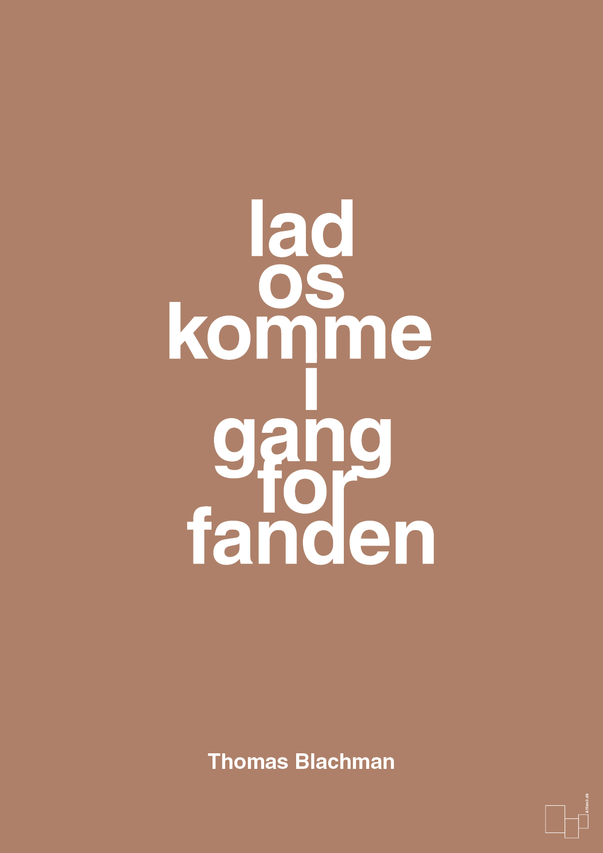 plakat: lad os komme i gang for fanden - cider spice-Musiker-A1two3