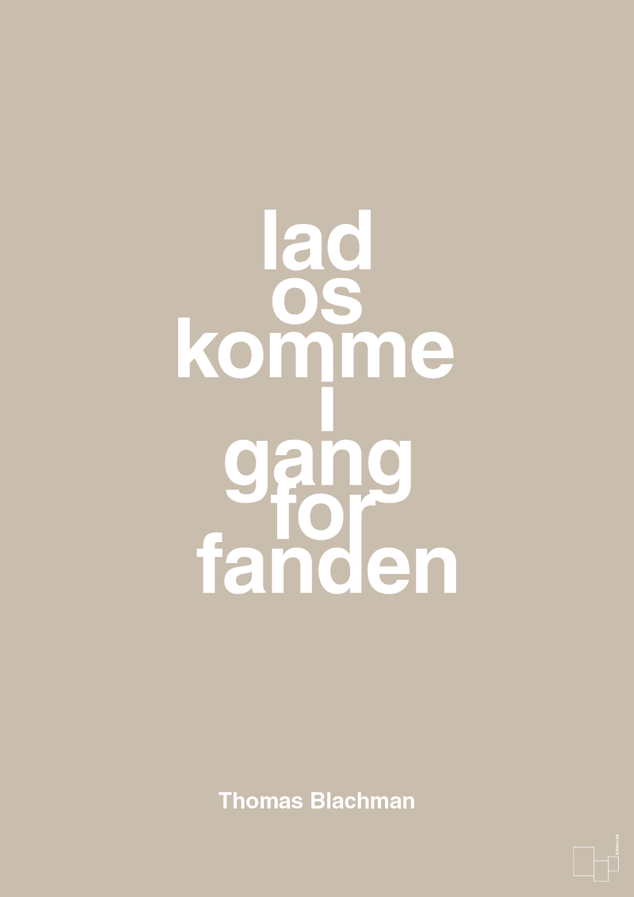 plakat: lad os komme i gang for fanden - creamy mushroom-Musiker-A1two3