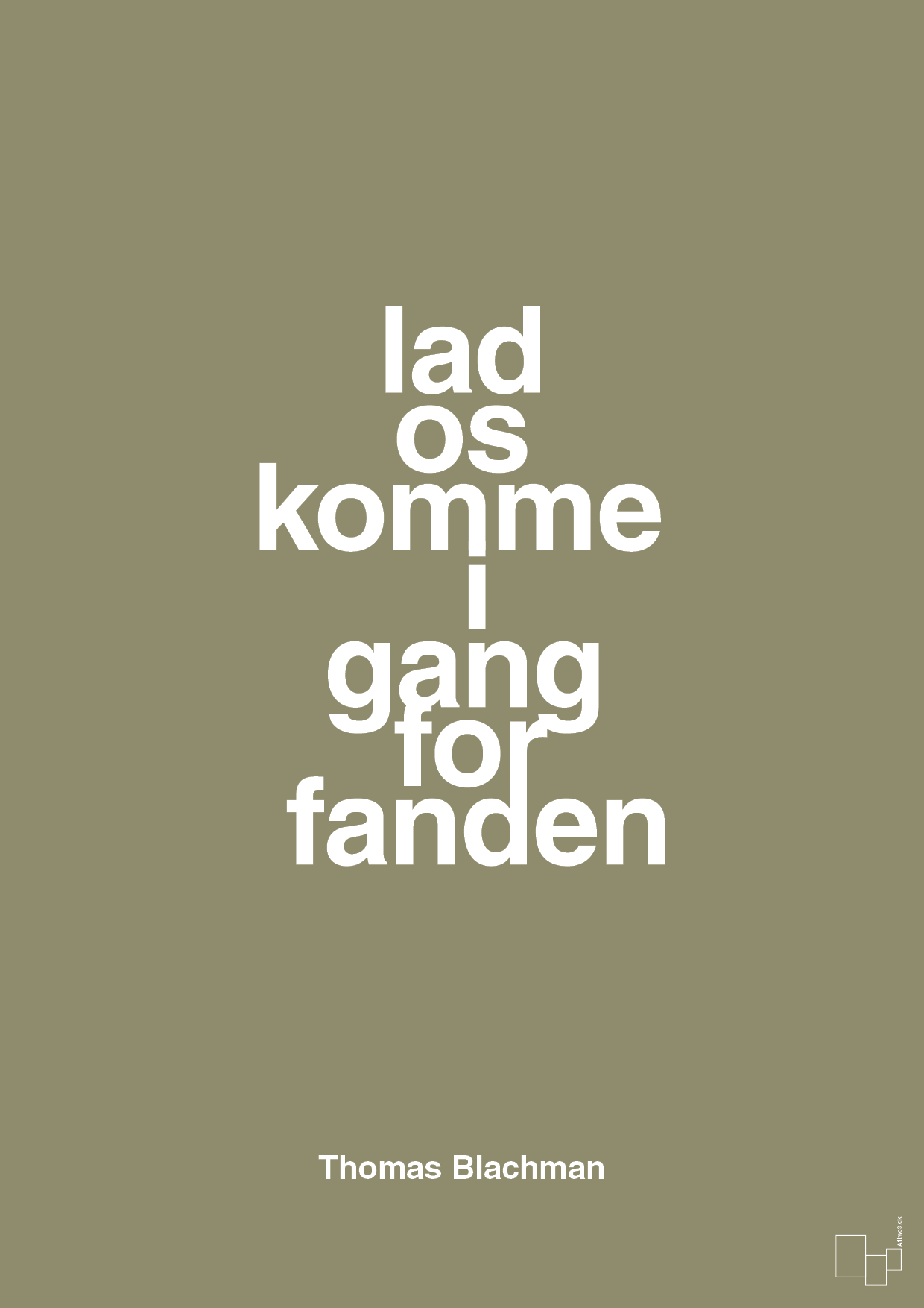 plakat: lad os komme i gang for fanden - misty forrest-Musiker-A1two3