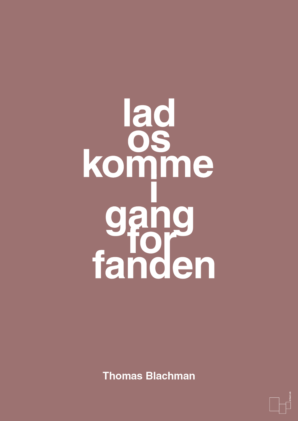 plakat: lad os komme i gang for fanden - plum-Musiker-A1two3