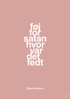 plakat: føj for satan hvor var det fedt - bubble shell-Musiker-A1two3