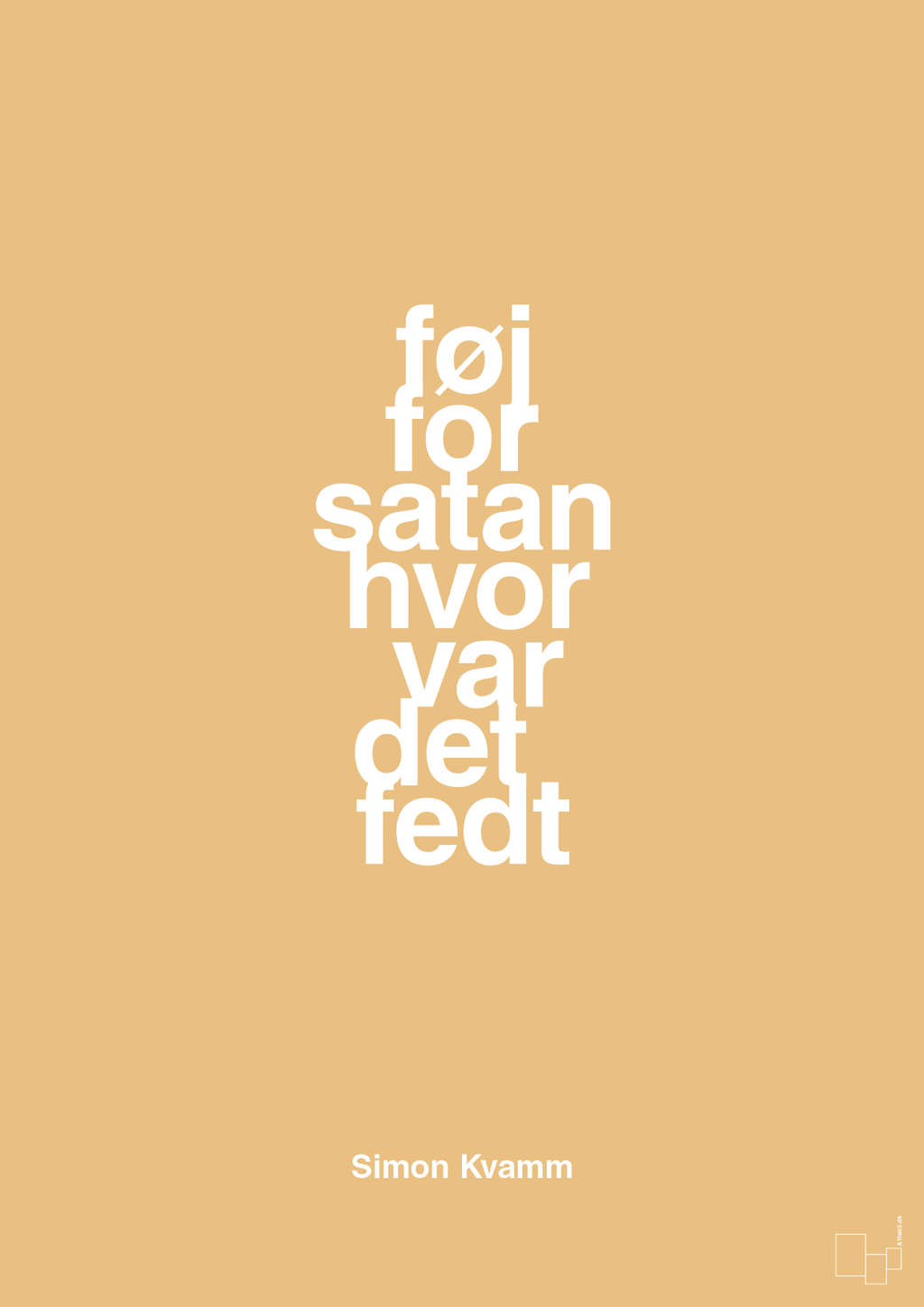 plakat: føj for satan hvor var det fedt - charismatic-Musiker-A1two3