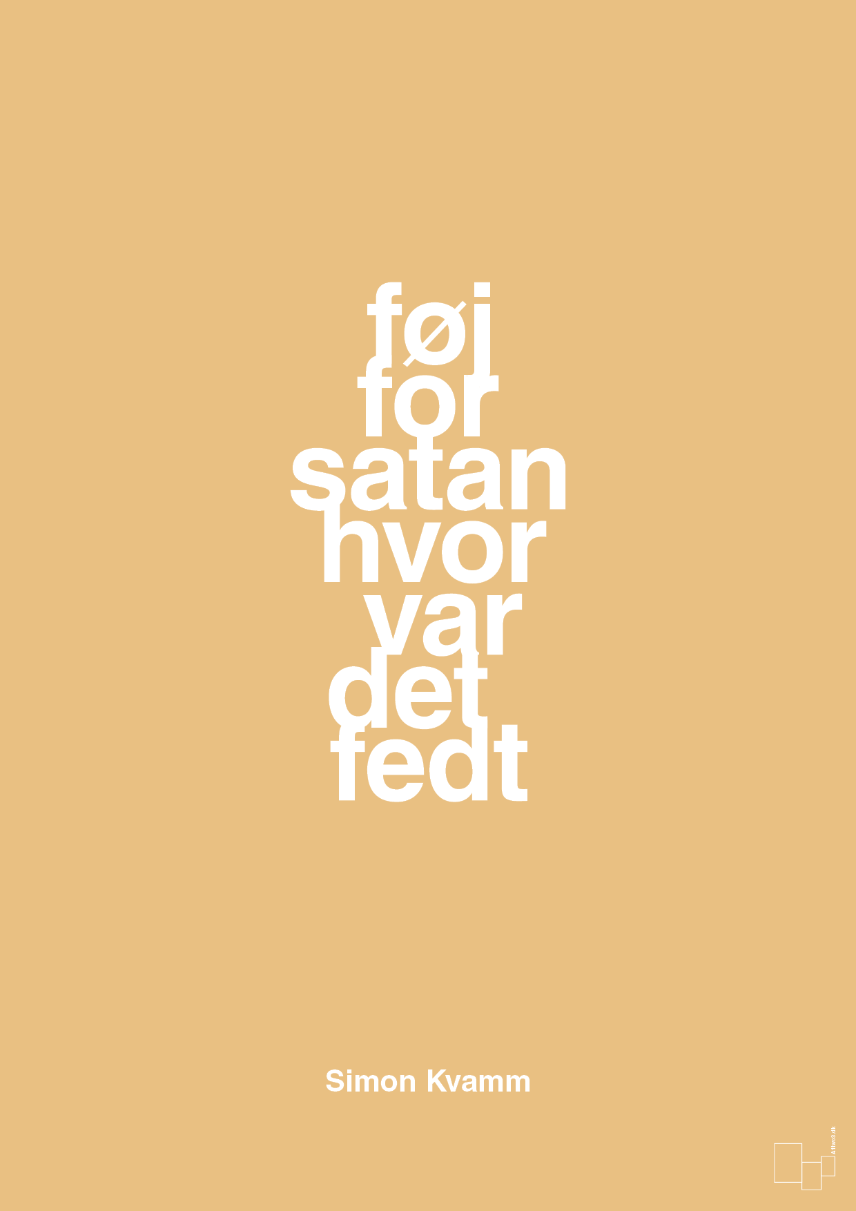plakat: føj for satan hvor var det fedt - charismatic-Musiker-A1two3