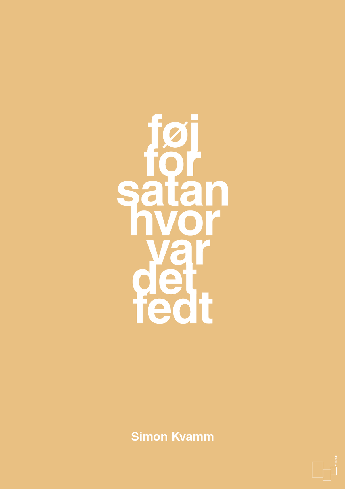 plakat: føj for satan hvor var det fedt - charismatic-Musiker-A1two3