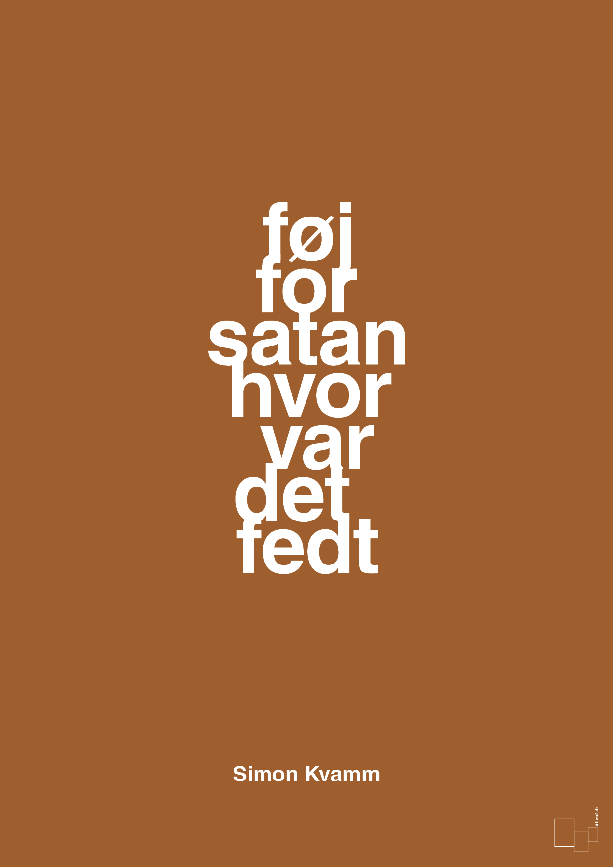 plakat: føj for satan hvor var det fedt - cognac-Musiker-A1two3