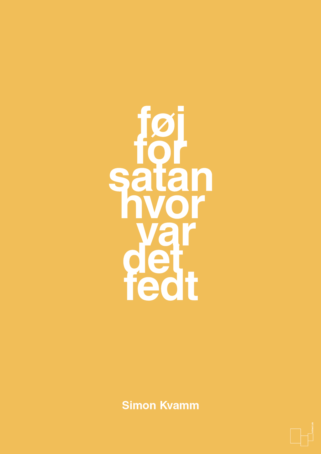 plakat: føj for satan hvor var det fedt - honeycomb-Musiker-A1two3