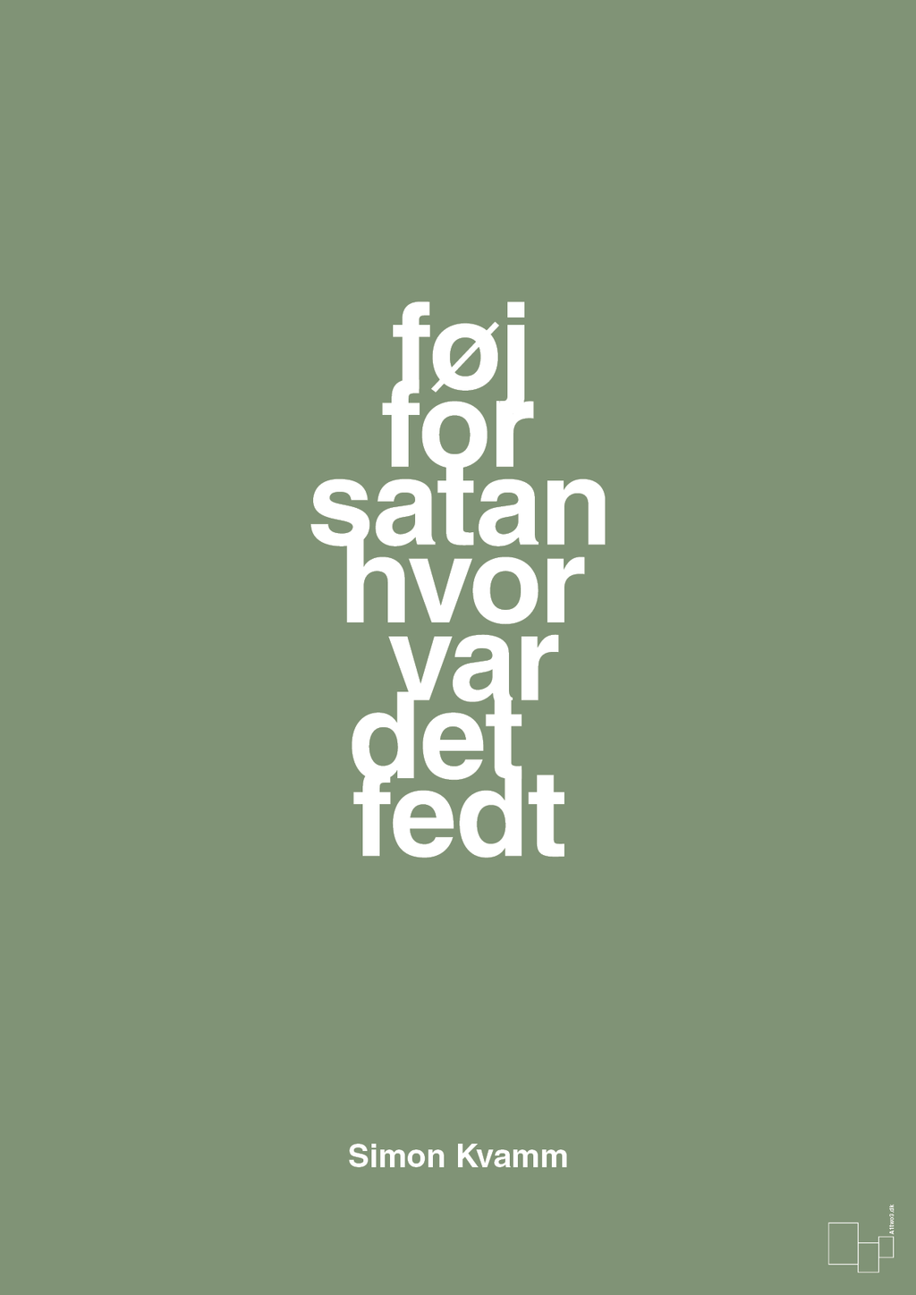 plakat: føj for satan hvor var det fedt - jade-Musiker-A1two3