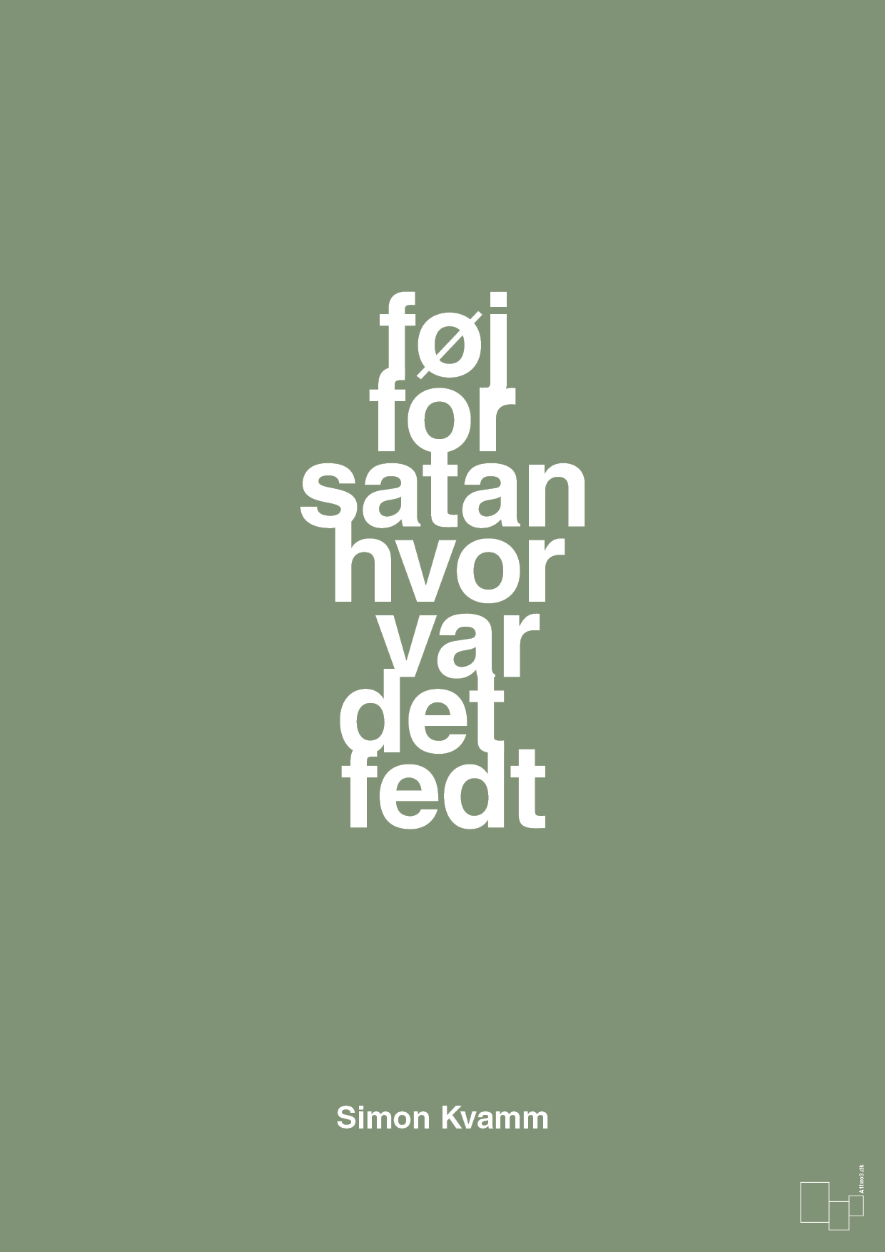 plakat: føj for satan hvor var det fedt - jade-Musiker-A1two3