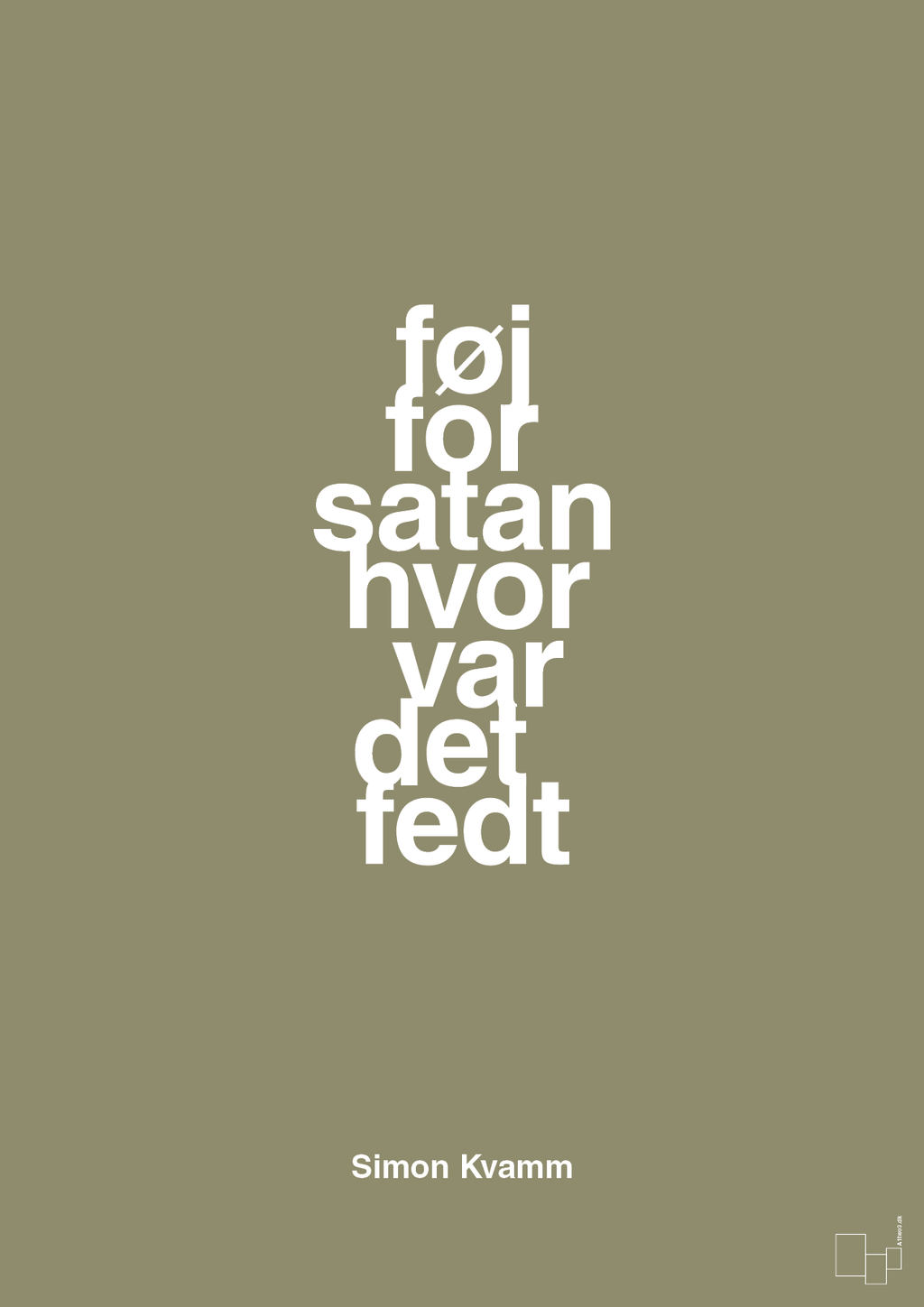 plakat: føj for satan hvor var det fedt - misty forrest-Musiker-A1two3