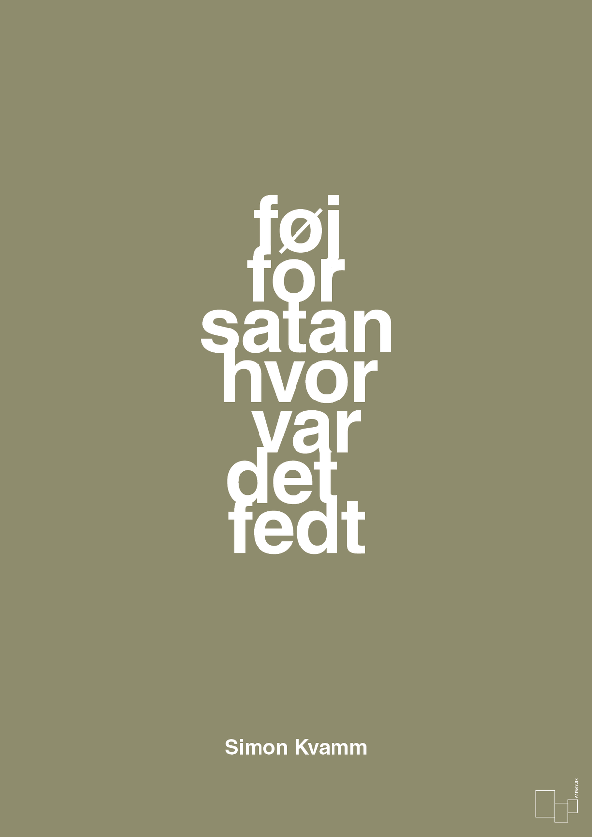 plakat: føj for satan hvor var det fedt - misty forrest-Musiker-A1two3