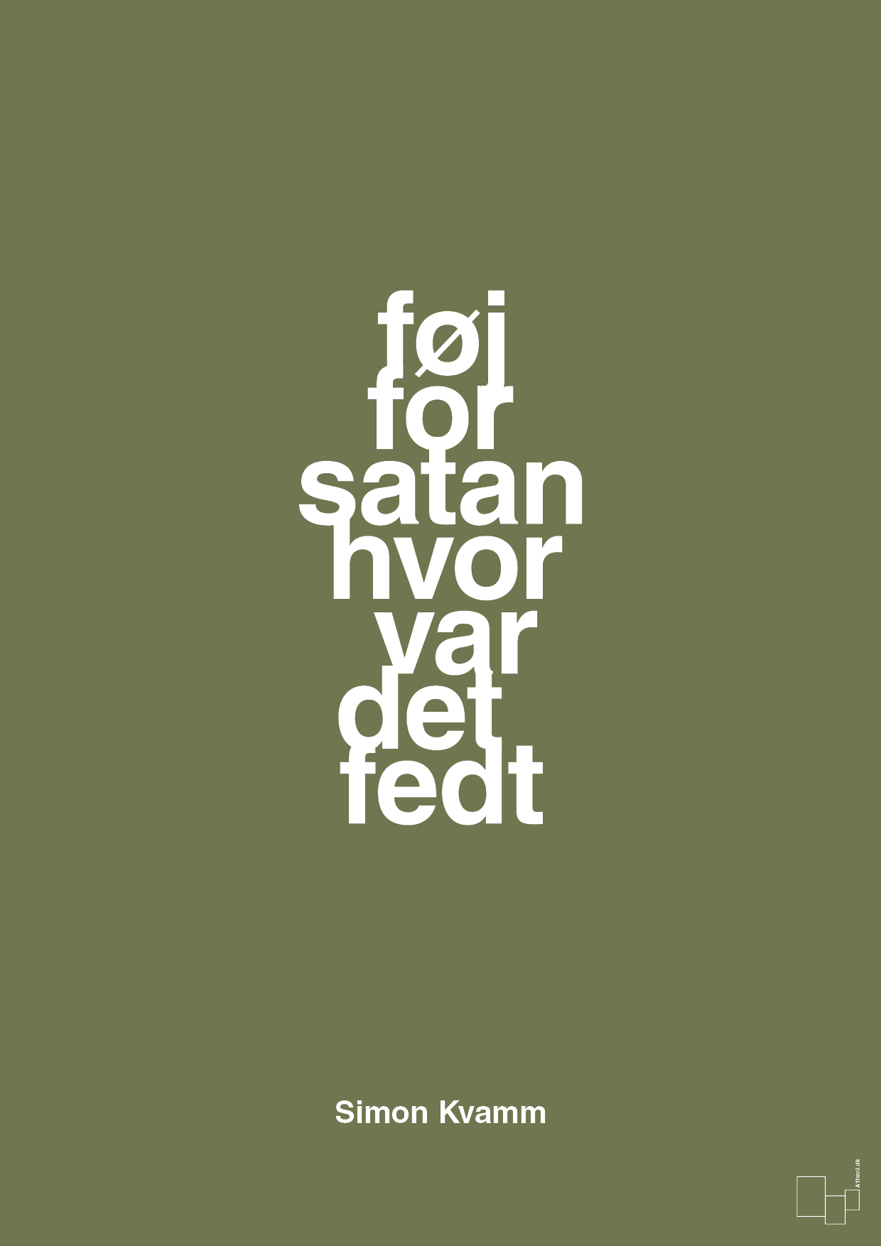 plakat: føj for satan hvor var det fedt - secret meadow-Musiker-A1two3